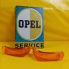 NEU + ORIGINAL Opel Olympia Rekord P2 Paar Blinkergläser Blinker Glas