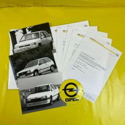 ORIGINAL OPEL Broschüre + Werksfotos 1987, Corsa A, Vectra A, Omega A, Ascona C