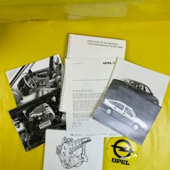 ORIGINAL OPEL Broschüre + Werksfotos IAA 1986 Opel Produktpalette
