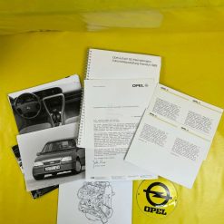 ORIGINAL OPEL Broschüre + Werksfotos IAA 1986 Opel Produktpalette