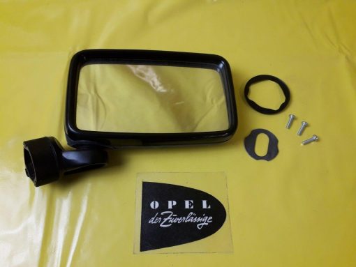 NEU + ORIGINAL Opel Rekord E Außenspiegel Spiegel Rückspiegel rechts schwarz