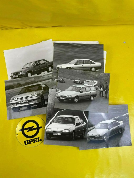 ORIGINAL OPEL Broschüre + Werksfotos, Modelle 1987 Manta Senator Kadett Omega