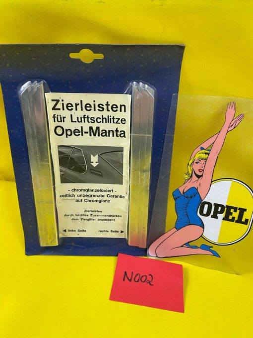 NEU Opel Manta A Seitenteil Chrom Lüftung Blende