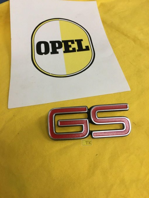 NEU ORG Opel Emblem Schriftzug Commodre B GS Coupe 2,5 2,8 CiH rot chrom NOS GM