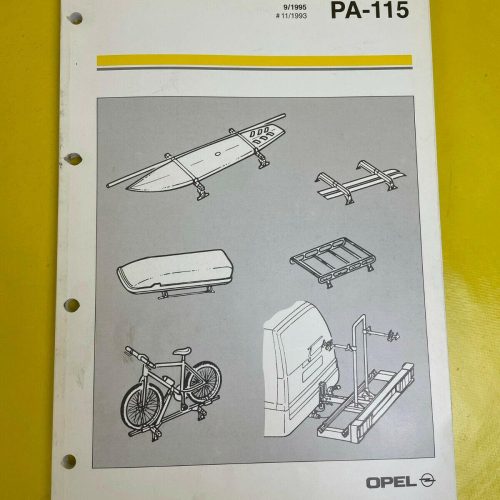 ORIGINAL Opel Broschüre + Dokumentation Dachträger + Transportsysteme