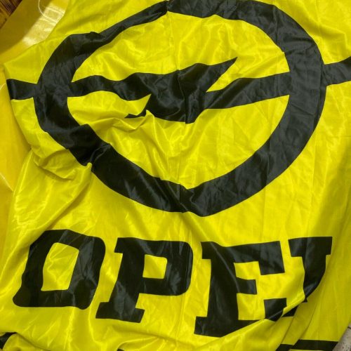 NEU + ORIGINAL Opel Flagge Fahne Werbefahne Deko Rarität Mega groß