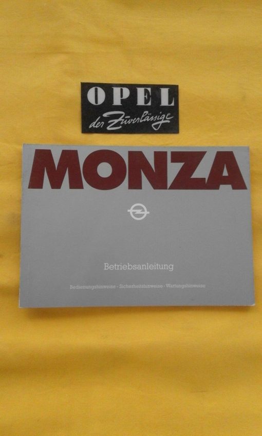 ORIGINAL OPEL Betriebsanleitung Handbuch Serviceheft Monza