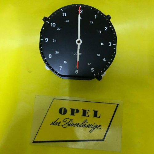 NEU + ORIGINAL Opel Rekord E Uhr im Tacho Cockpit Anzeiger Clock Tachometer NOS