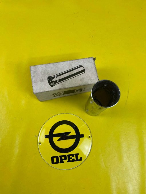 NEU + ORIGINAL Opel Rekord P1 P2 Universal Chromblende Auspuff 35 mm NOS