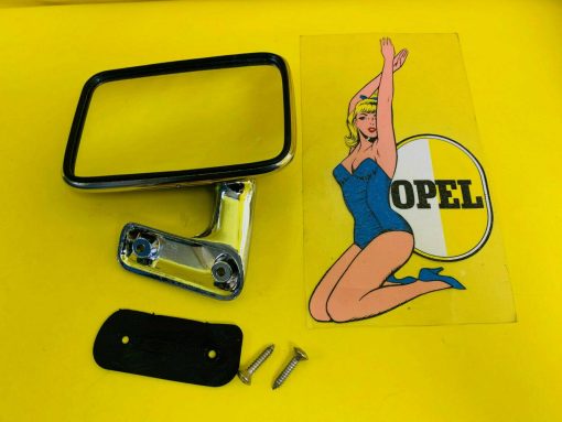 SONDERAKTION NEU Spiegel links Opel Rekord D Commodore B Aussenspiegel chrom