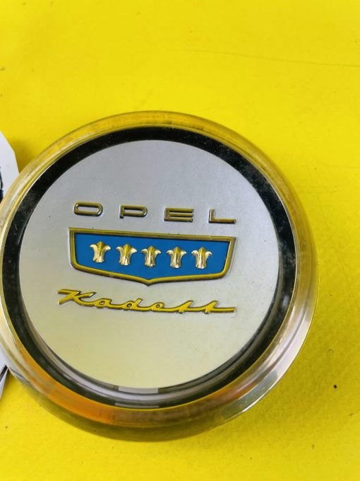 NEU + ORIGINAL Opel Kadett A Coupe Limousine Lenkrad Knopf Emblem Gold Haltefeder