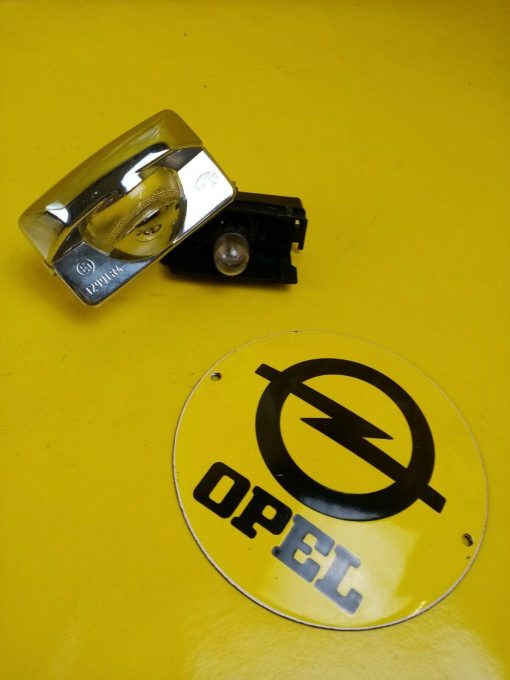 NEU + ORIG Opel Kadett C Coupe Aero Beleuchtung Chrom Nummernschildbeleuchtung