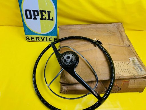 NEU + ORIGINAL OPEL Kadett A Lenkrad incl Chrom Hupenring Steering Wheel NOS