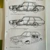 ORIGINAL OPEL Broschüre + Werksfotos Rekord D Limousine Coupe Caravan Innenraum