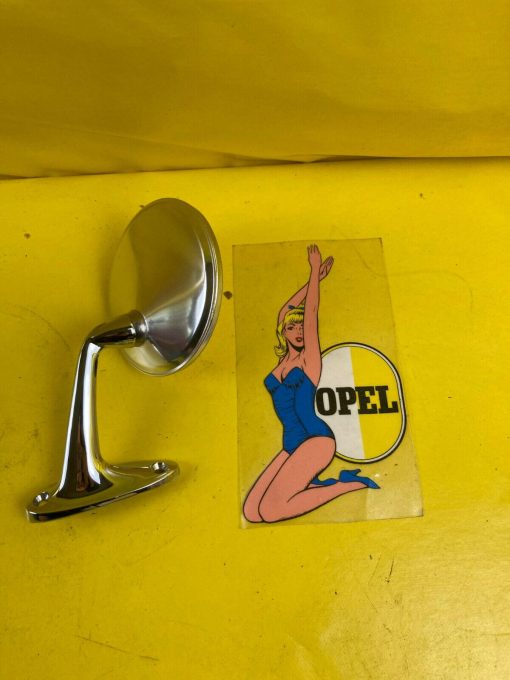 NEU + ORIGINAL Opel Rekord A B Spiegel Außenspiegel Chrom links