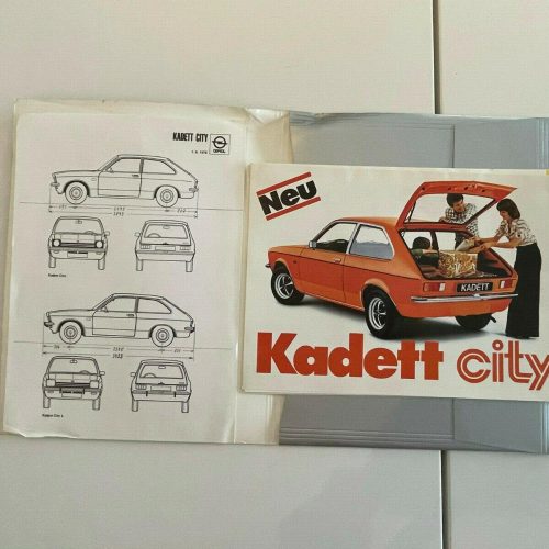ORIGINAL OPEL Broschüre + Werksfotos, Presseinfo 75 Opel Kadett City