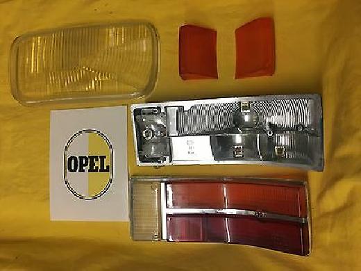 NEU+ ORIG Opel Rekord C Commodore A Blinker H4 Scheinwerfer Rücklicht Glas NOS