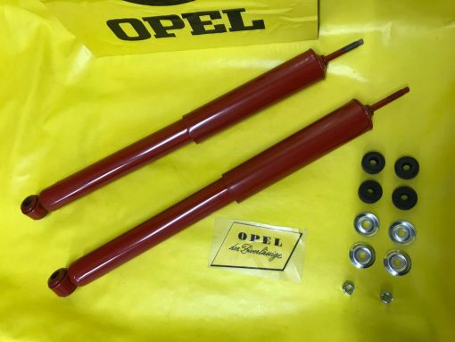 NEU Satz Gasdruck Stoßdämpfer Hinterachse Opel Olympia Rekord P1 / P2 hinten