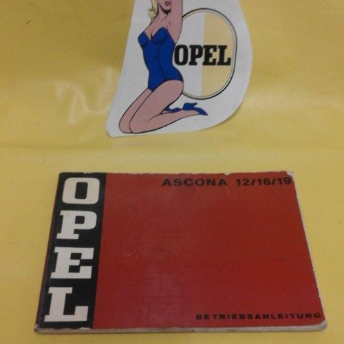 ORIGINAL OPEL Serviceheft Betriebsanleitung Handbuch Ascona A 1.Serie