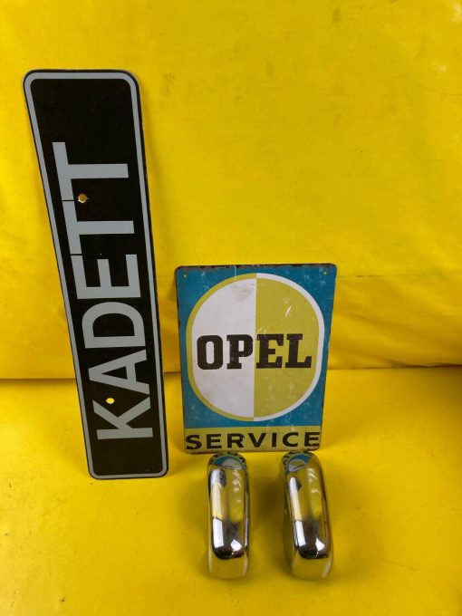 GEBRAUCHT + ORIGINAL Opel Kadett A Stoßstange Horn chrom Hörner Stoßfänger Paar