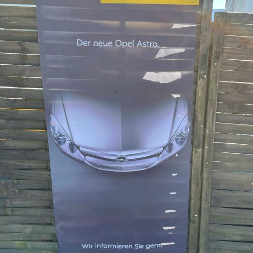 NEU + ORIGINAL Opel Astra H Fahne Werbung Reklame