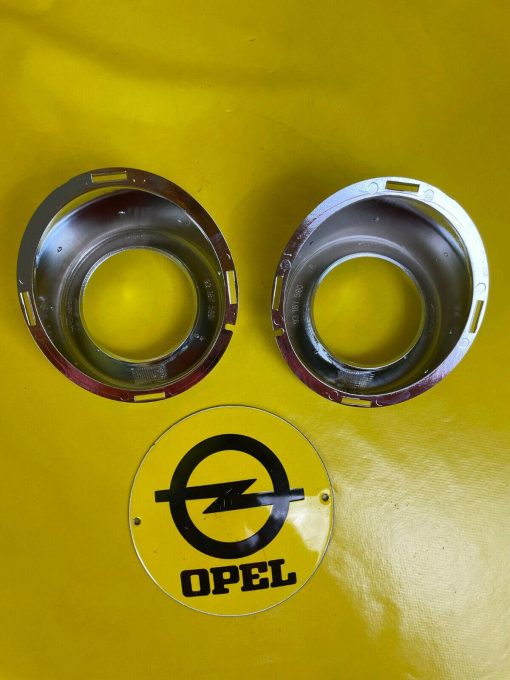 NEU + ORIGINAL Opel Zafira B OPC Satz Chrom Ringe Nebelscheinwerfer Blende NSW