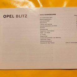 ORIGINAL Betriebsanleitung Opel Blitz 1,9 Tonner / Ausgabe 1974