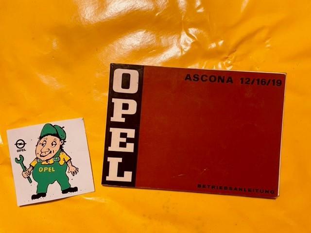 ORIGINAL Betriebsanleitung Opel Ascona A auch Voyage / Ausgabe 1972