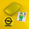 Spiegelglas rechts Opel Kadett E Spiegel Glas Plan NEU + ORIGINAL