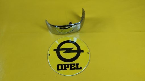 Blende Opel Rekord P1 Limousine Kombi Stoßstange Chrom Spange hinten Mitte Neu Original