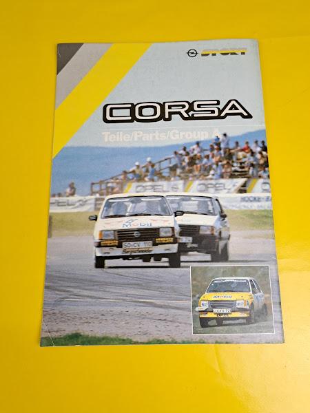 Ersatzteilkatalog Opel Corsa A GSi Gruppe A Ersatzteile Liste Rennsport Katalog
