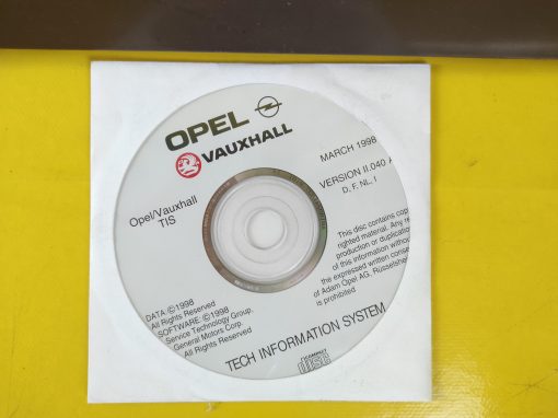 Konvolut Opel CD Technische Information TIS Tech Info Ausgabe März 1998
