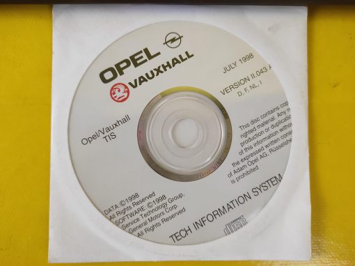 Konvolut Opel CD Technische Information TIS Tech Info Ausgabe Juli 1998