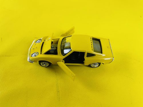 NEU + ORIGINAL Opel GT A/L Modellauto 1:43 Chrom gelb Spielzeug Auto