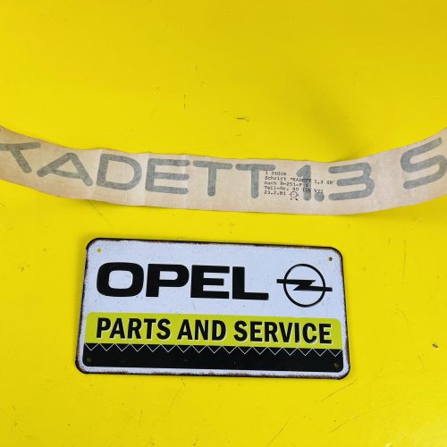 Schriftzug Aufkleber Opel Kadett D 1,3 SR Neu + Original