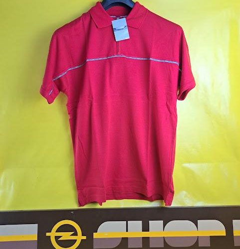 Opel Speedster Collection Polo Shirt T-Shirt Größe M rot mit Reißverschluss Original