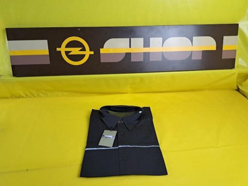 Opel Speedster Collection Hemd kurzärmlig Größe L Anthrazit 100 % Baumwolle Original Neu