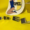 NEU + ORIGINAL OPEL Olympia Rekord P1 Emblem Chrom Buchstaben Motorhaube NOS