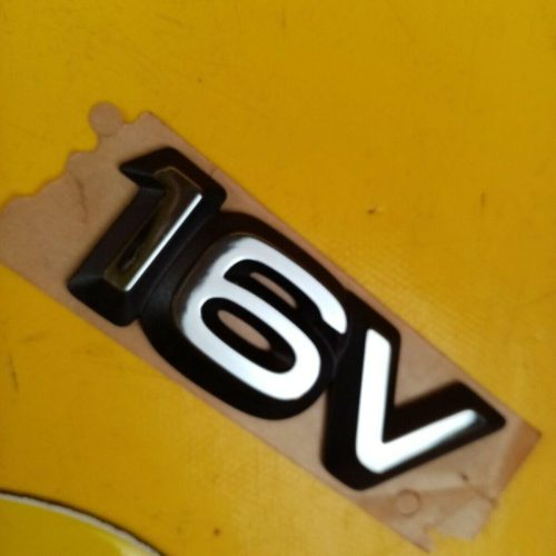 NEU + ORIGINAL GM Opel Calibra Vectra A Astra F Emblem 16V Schriftzug Logo Chrom