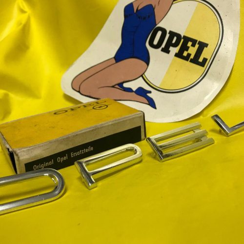 NEU + ORIGINAL OPEL Kadett A Emblem Buchstaben Motorhaube Haubenbuchstaben NOS