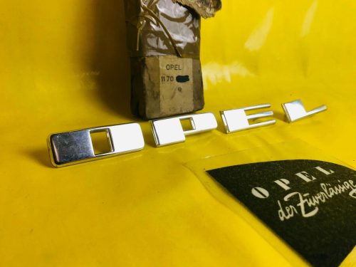 NEU + ORIGINAL OPEL Olympia Rekord P2 Emblem Chrom Buchstaben Motorhaube NOS