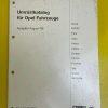 ORIGINAL Opel Umrüstkatalog für Opel Fahrzeuge Ausgabe August 1996