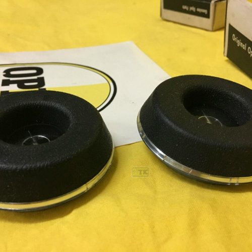 NEU + ORIGINAL OPEL Kadett B 1.Serie Hupenknopf SCHWARZ mit Emblem Lenkrad NOS