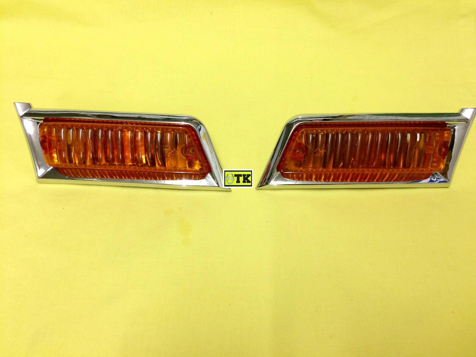 ID_48516_orig.jpg ORIG Opel 1 Paar Blinker vorne Olympia Rekord '53 '54 1953 1954 Chrom Lim Cabrio