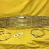 NEU ORIG Opel CHROM SET Rekord A Kühlergrill Lampenzierring Zierecken Front NOS