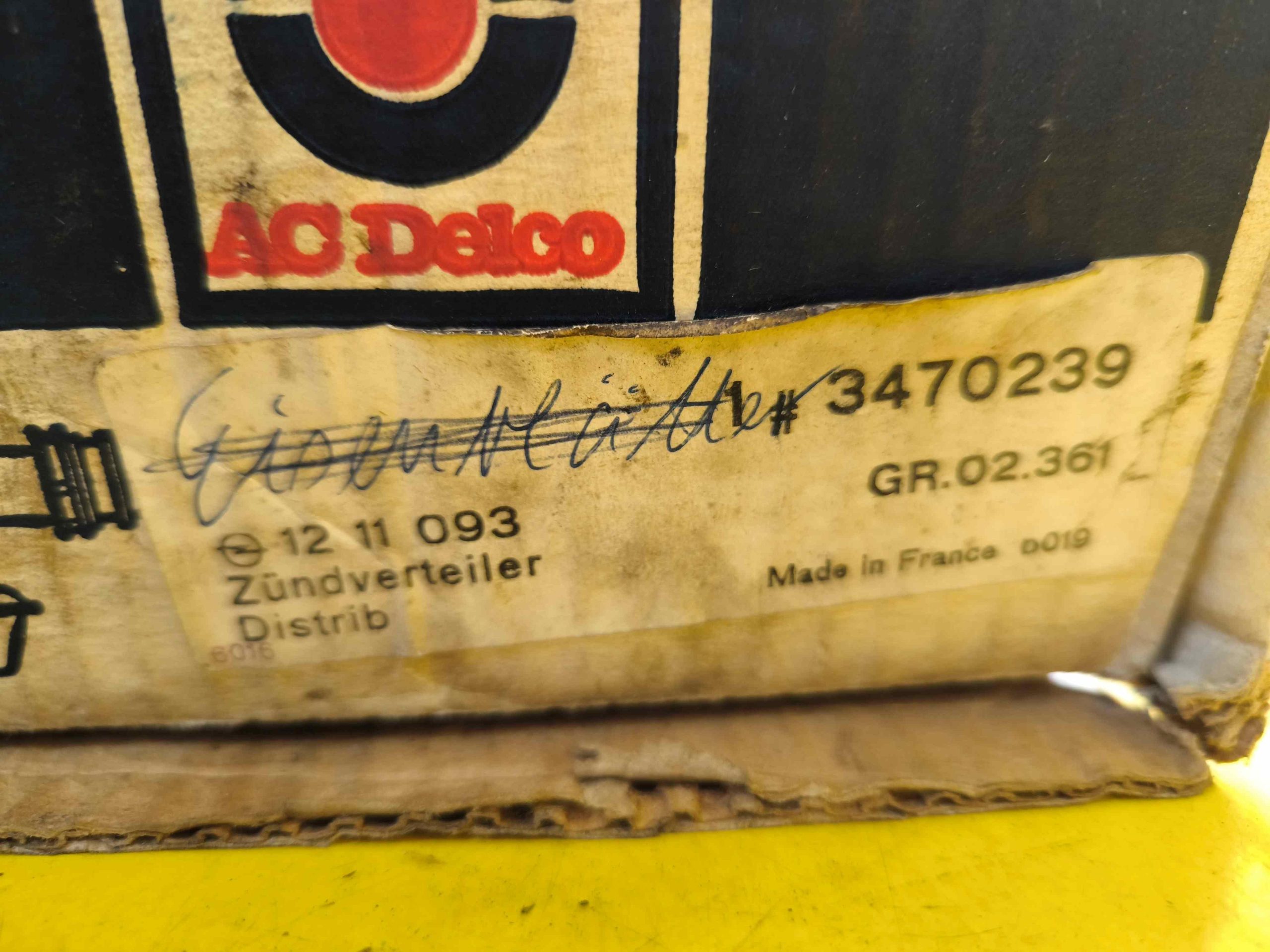 Zündverteiler Opel Rekord B C D E Manta Ascona A B CiH GT 1,9 OVP