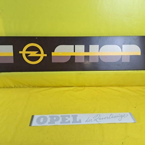Aufkleber - Opel der Zuverlässige Silber Sticker Schriftzug Kapitän Rekord Olympia