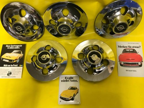 ORIGINAL OPEL Satz Radkappen GT 1,9 A/L Radnabenkappen Chrom Radkappe CiH A-L