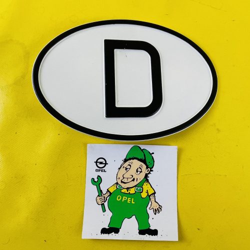 NEU + ORIGINAL Opel Rekord A B C P1 P2 D-Schild Blech