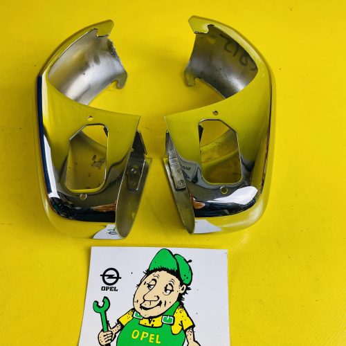 NEU + ORIGINAL Opel Olympia Rekord P2 Stoßstangenhörner Chrom hinten